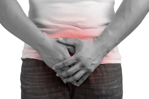 Perineoko mina prostatitisarekin